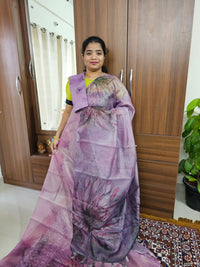 Tissue Saree - Purple
