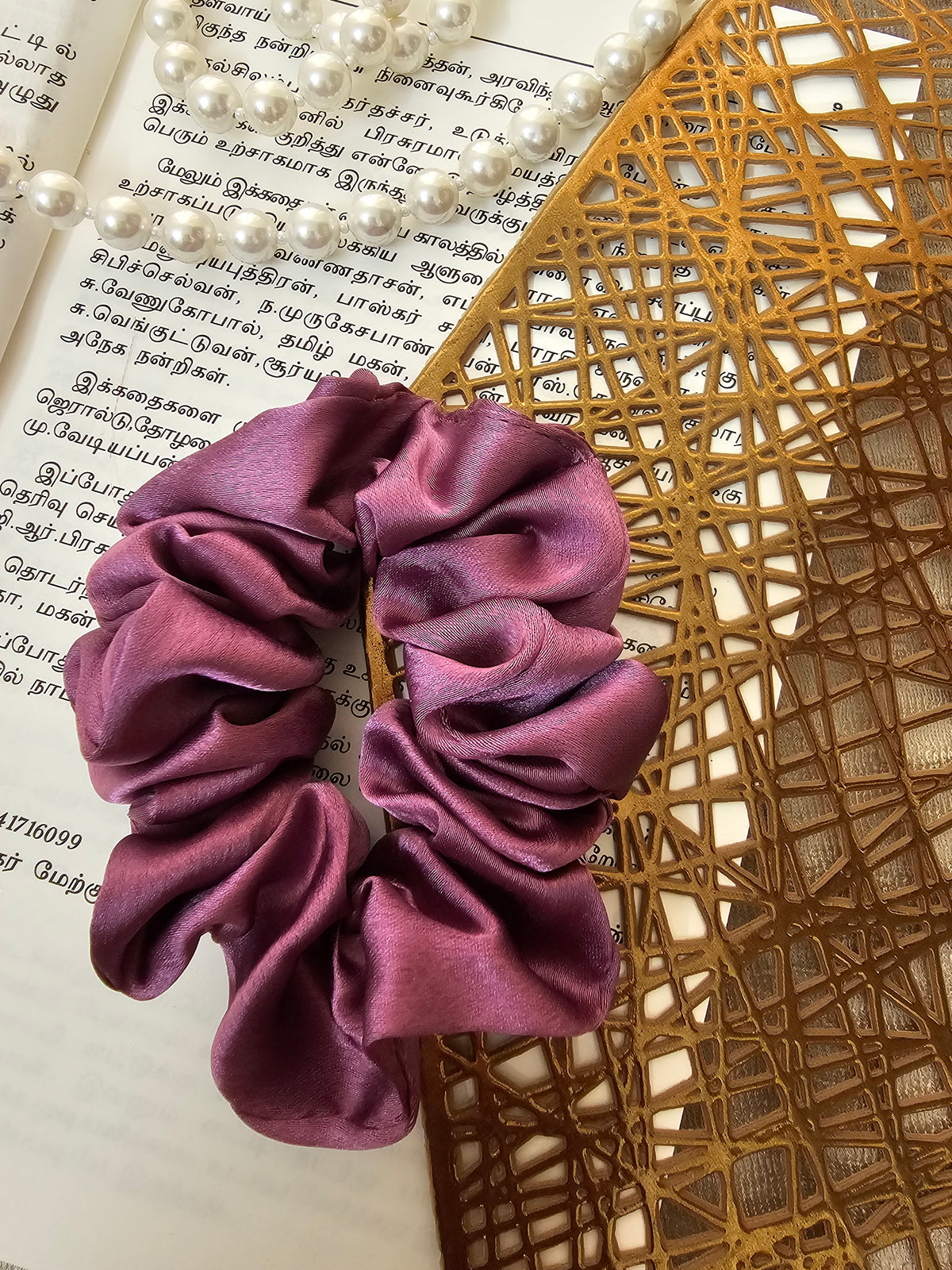 Lavender - Silky Satin Scrunch