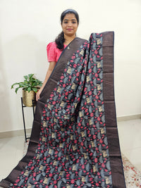 Pure Desi Tussar - Back with Red