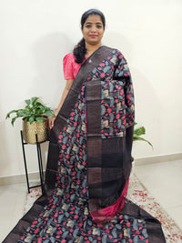 Pure Desi Tussar - Back with Red