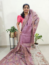 Pure Desi Tussar - Onion Pink
