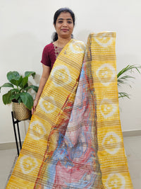 Bhagalpuri Silk with Digital Prints - Yellow