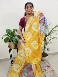 Bhagalpuri Silk with Digital Prints - Yellow
