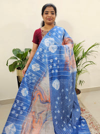 Bhagalpuri Silk with Digital Prints - Blue