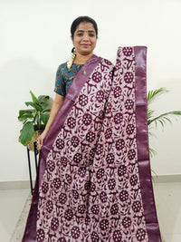 Bhagalpuri Batik Print - Wine