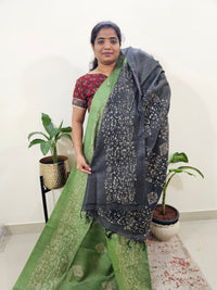 Bhagalpuri Batik Print - Greennwith Grey