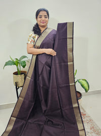 Soft Semi Raw Silk - Dark Purple
