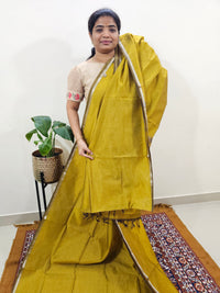 Mangalagiri Silk Cotton - Mustard Yellow
