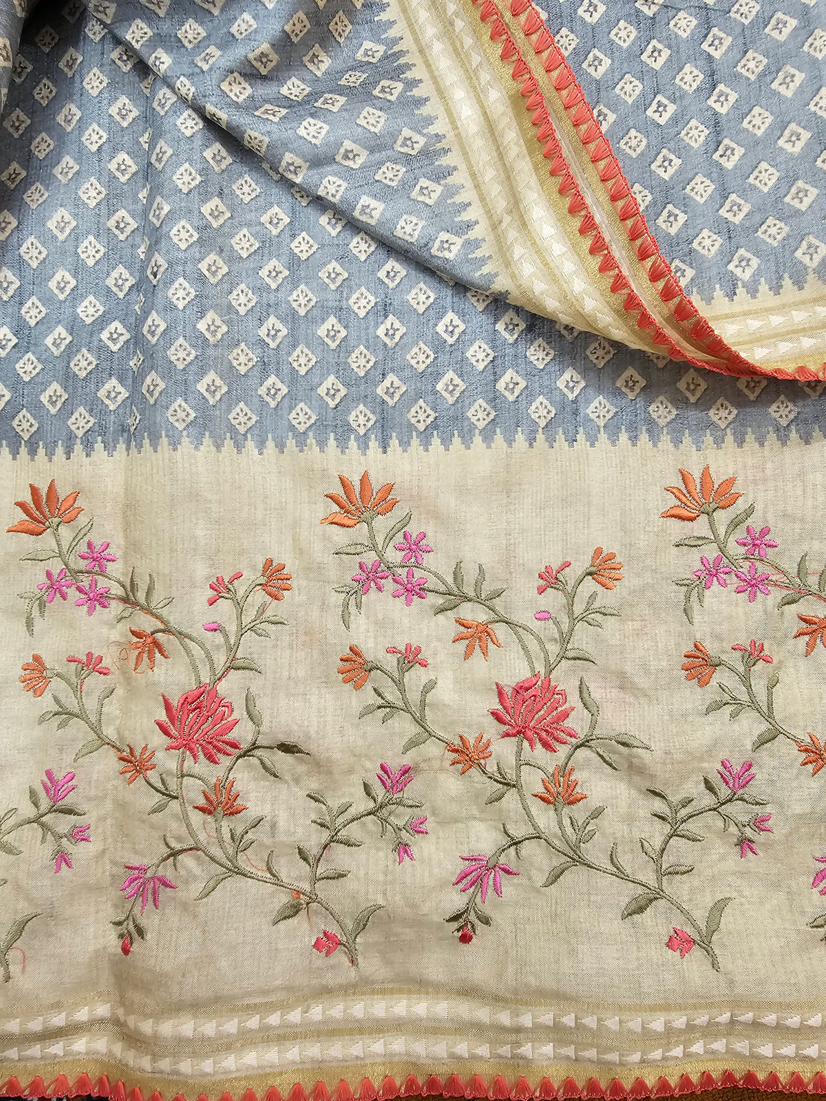 Soft Semi Tussar - Grey