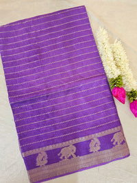 Semi Viscous Crepe Silk Saree - Lavender
