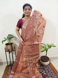 ππ«πππ¨π¨π€π’π§π  ππ―ππ’π₯πππ₯π - ππ πππ²π¬ π¨π ππ’π¬π©ππππ‘π’π§π  ππ’π¦π Soft Semi Tussar Kota Weaving  - Maroon Shade