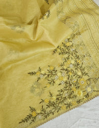 Soft Organza Tissue with French Knot Work -