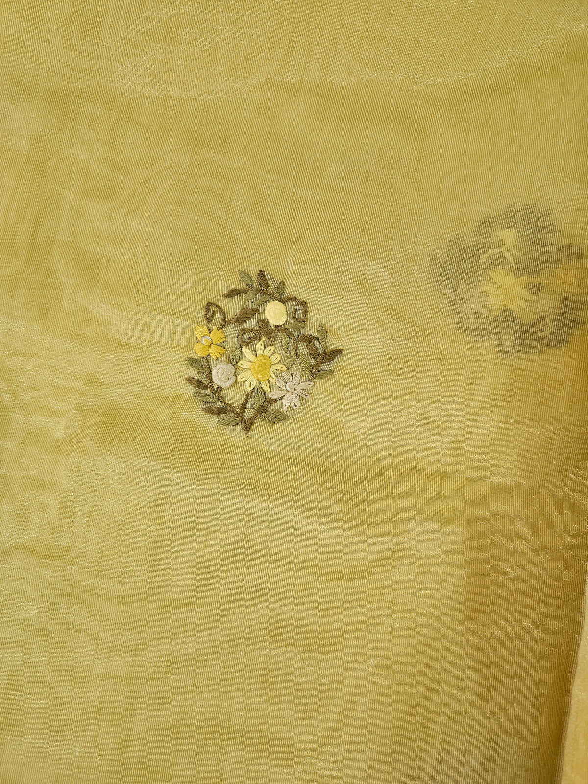 Soft Organza Tissue with French Knot Work -