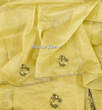 Soft Organza Tissue with French Knot Work -
