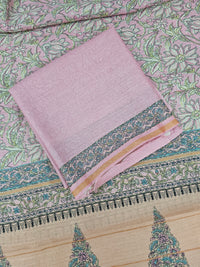 Semi Tussar 2Pcs Unstitched Salwar - Pink