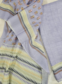 Semi Tussar 2Pcs Unstitched Salwar - Lavender