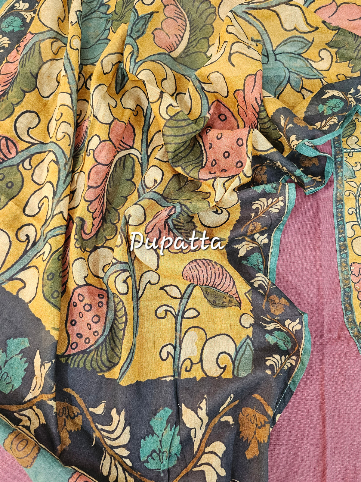 Cotton Unstitched Salwar Suit  - Dark Onion Pink