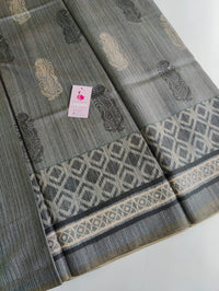 Semi Tussar Silk- Grey