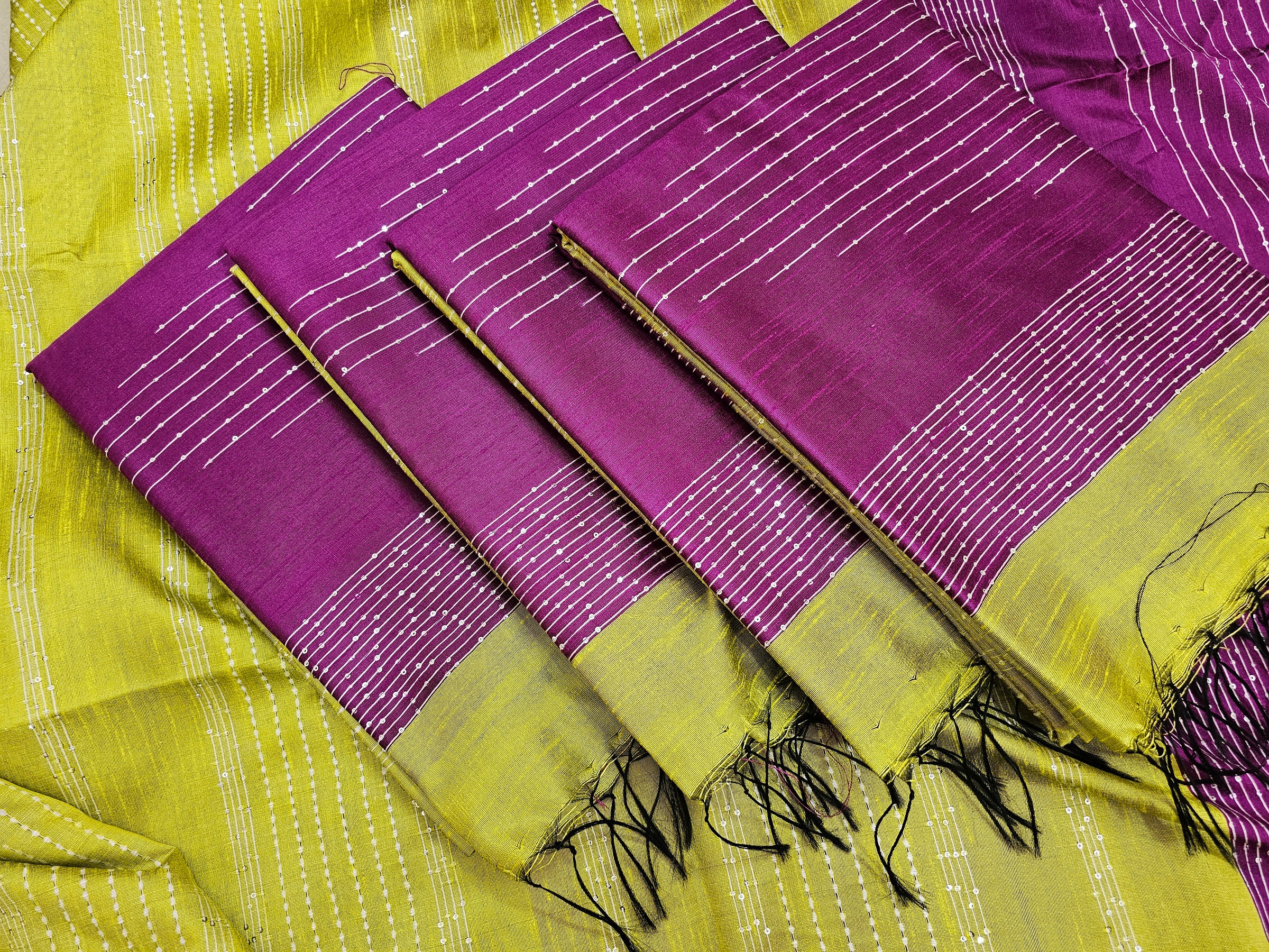 Semi Raw Silk Sarees