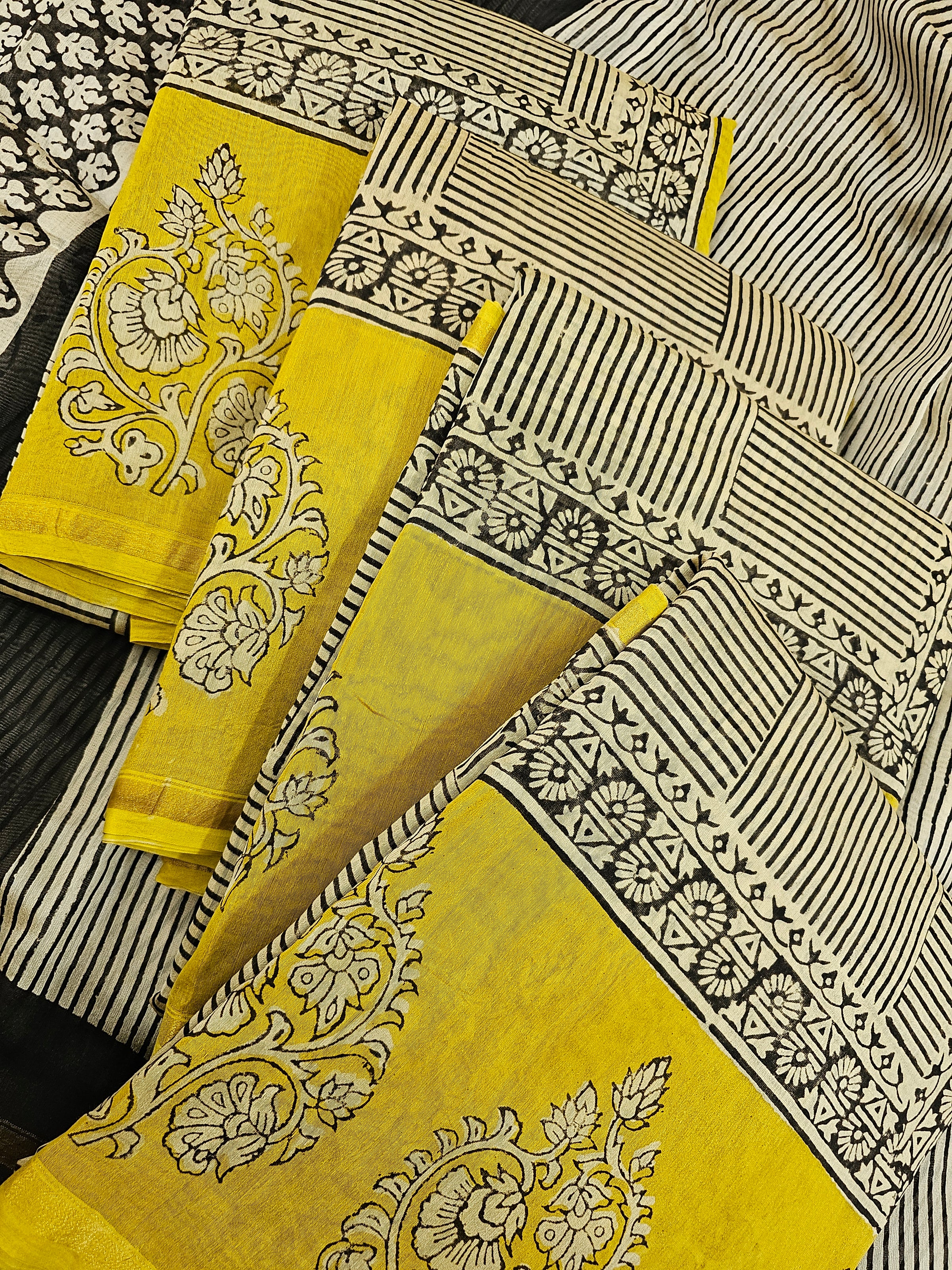 Chanderi - Block Printed