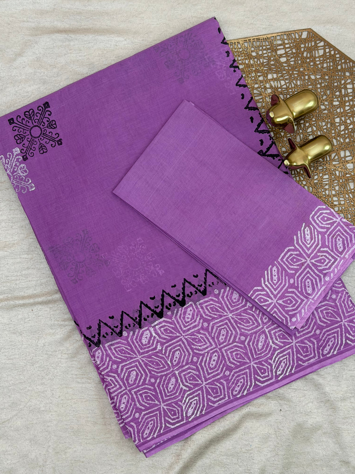 Pure Cotton with Hand Block Prints - Lica