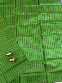 Chinnalampattu Saree - Green with Lavender