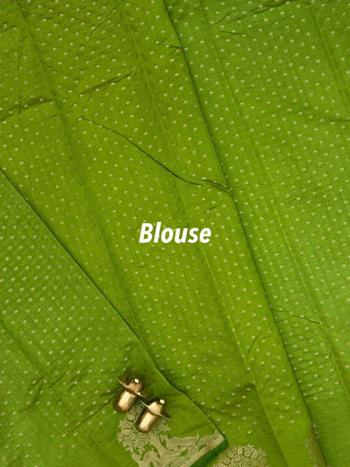 Tussar Silk Cotton Saree - Green
