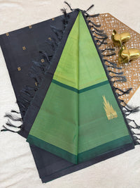 Chinnalampattu Saree - Green with Black