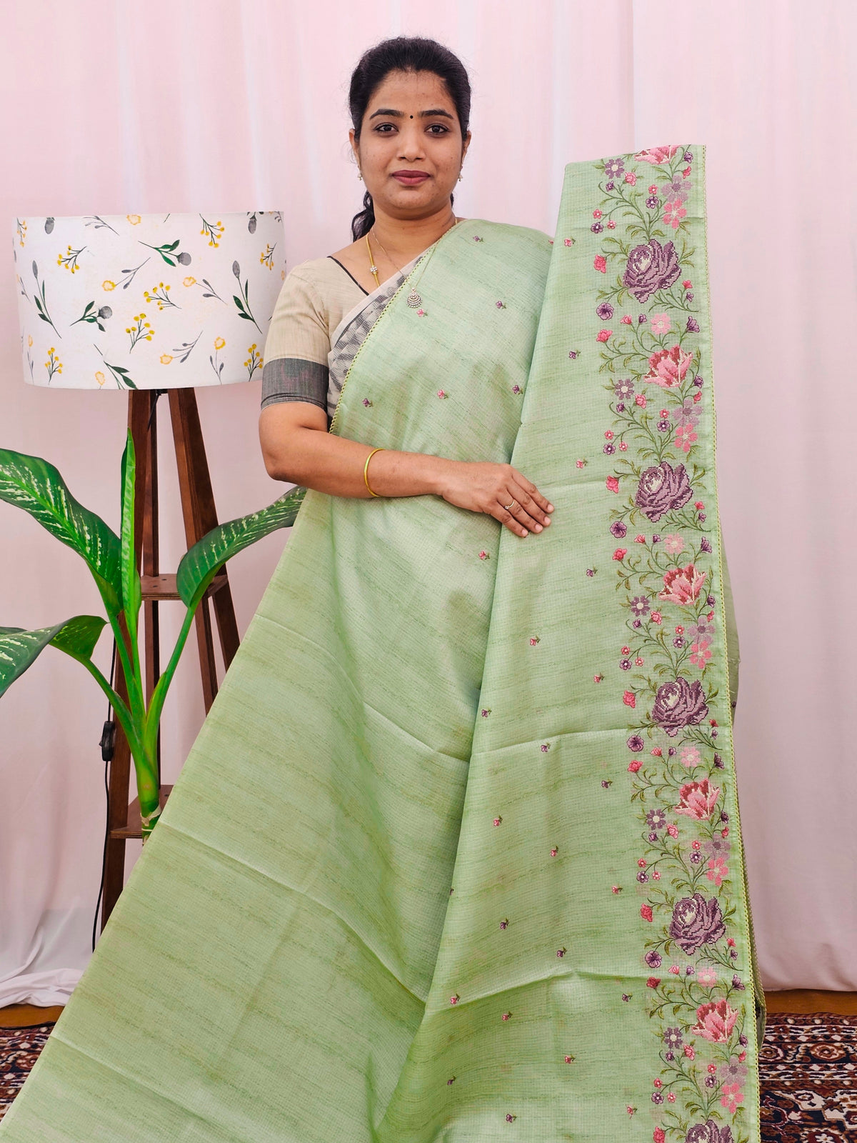 Soft Tussar Kota Weaving - Green