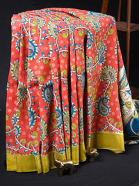 Chennuri Silk - Red With Green