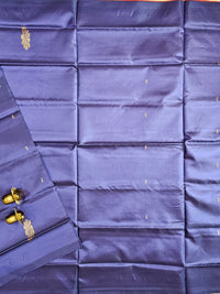 Blue with RedChinnalampattu Saree with Blouse