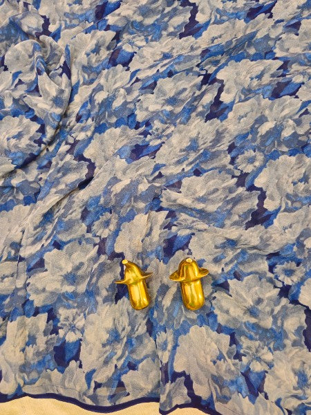 Georgette Saree - Blue