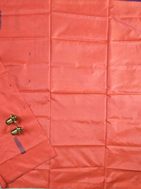 Chinnalampattu Saree-  Orange with Blue