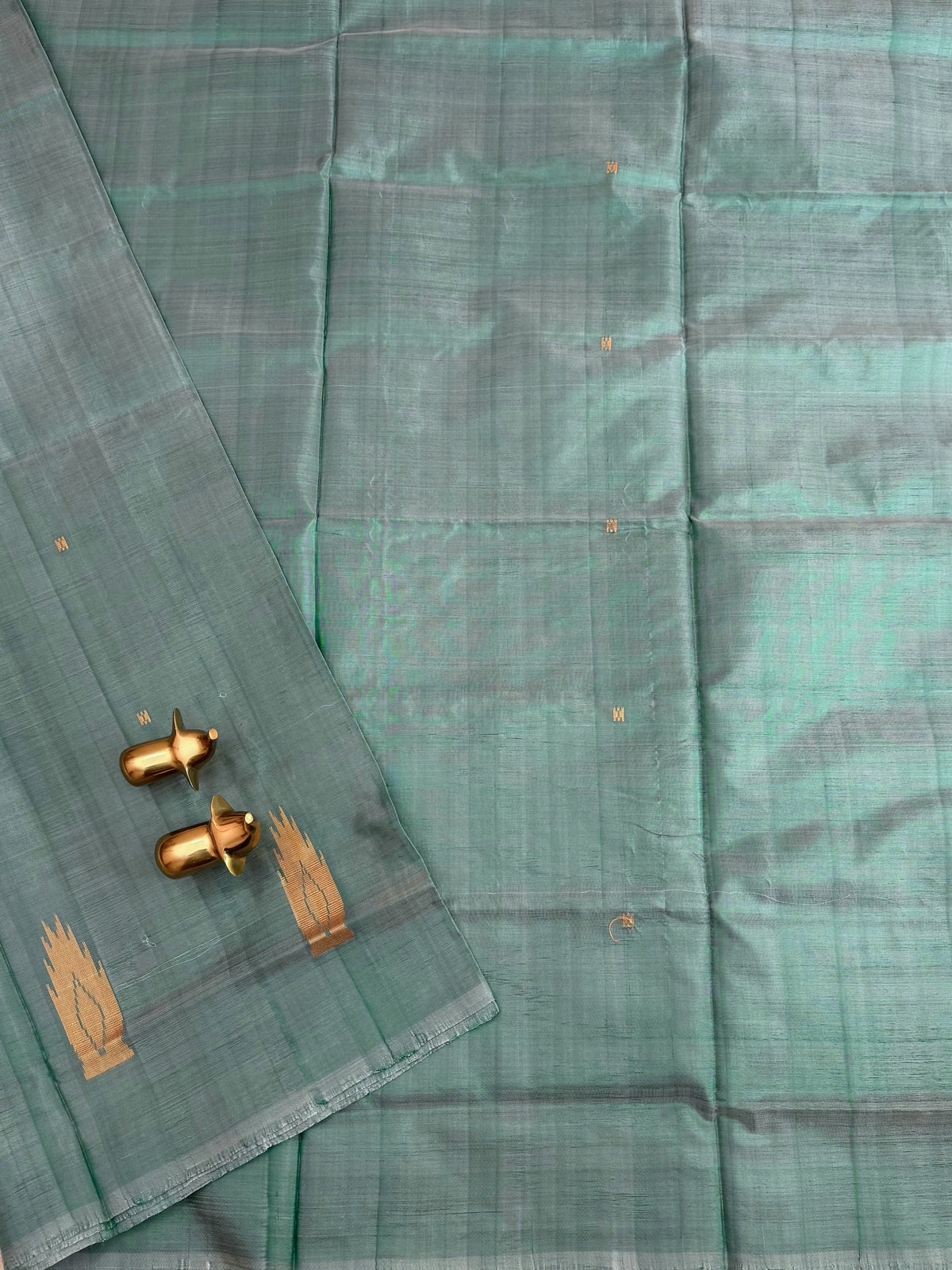 Chinnalampattu Saree - Dual Shade of Sea Green