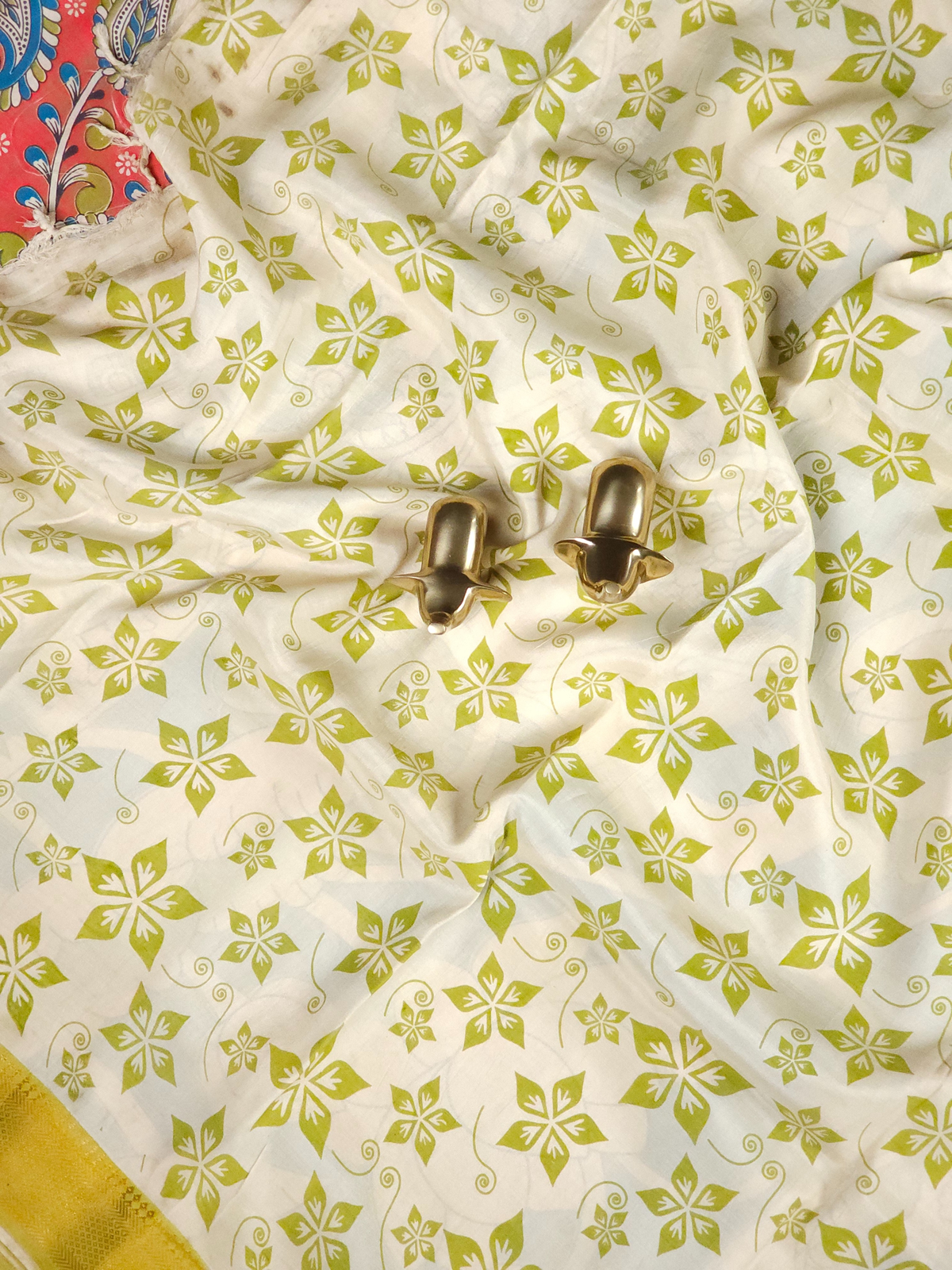 Chennuri Silk - Red With Green