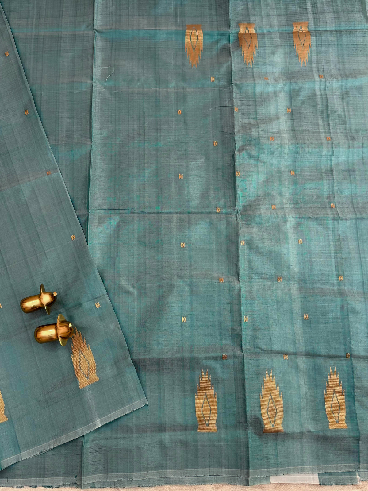 Chinnalampattu Saree - Dual Shade of Sea Green