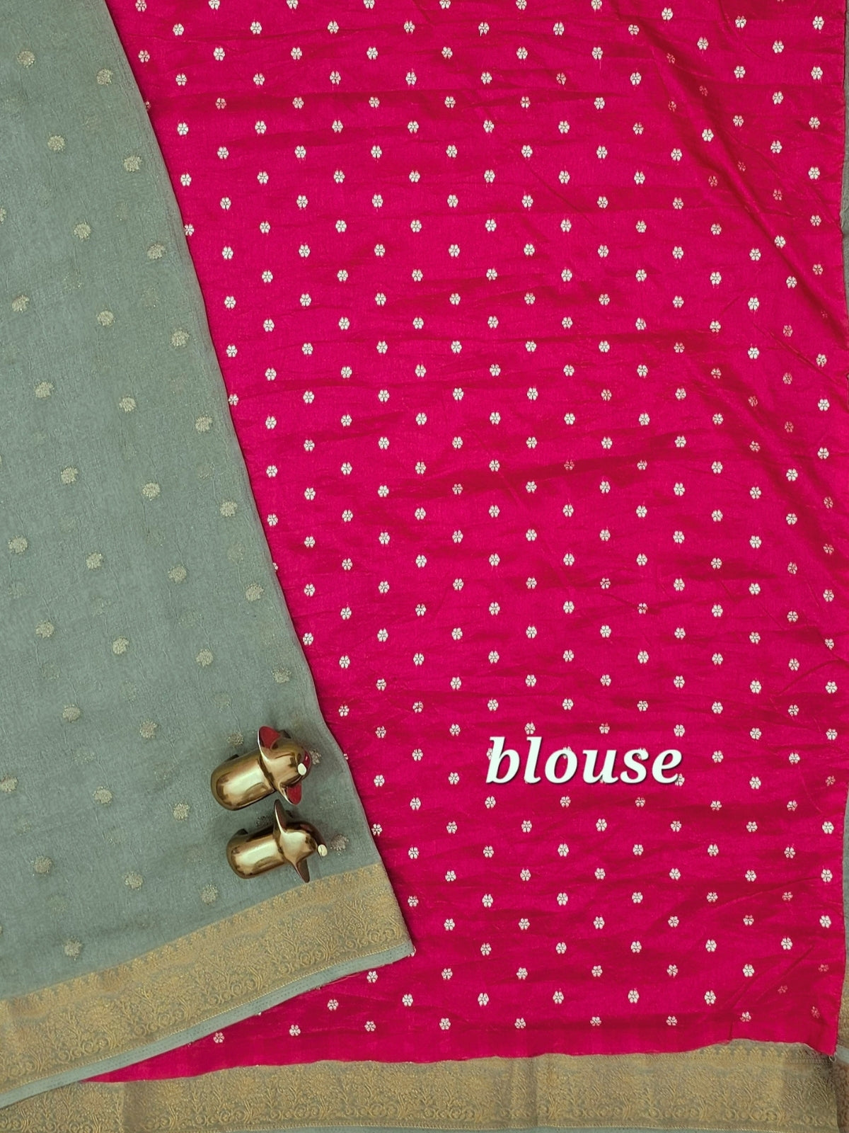 Georgette Saree -  Pista Green