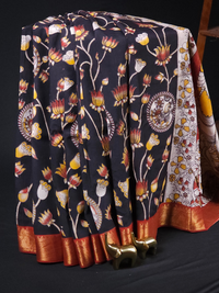 Chennuri Silk - Black With Red