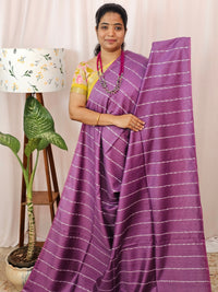 Bhagalpuri Fancy Sarees Magenta Pink  with Cream