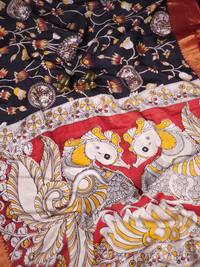 Chennuri Silk - Black With Red