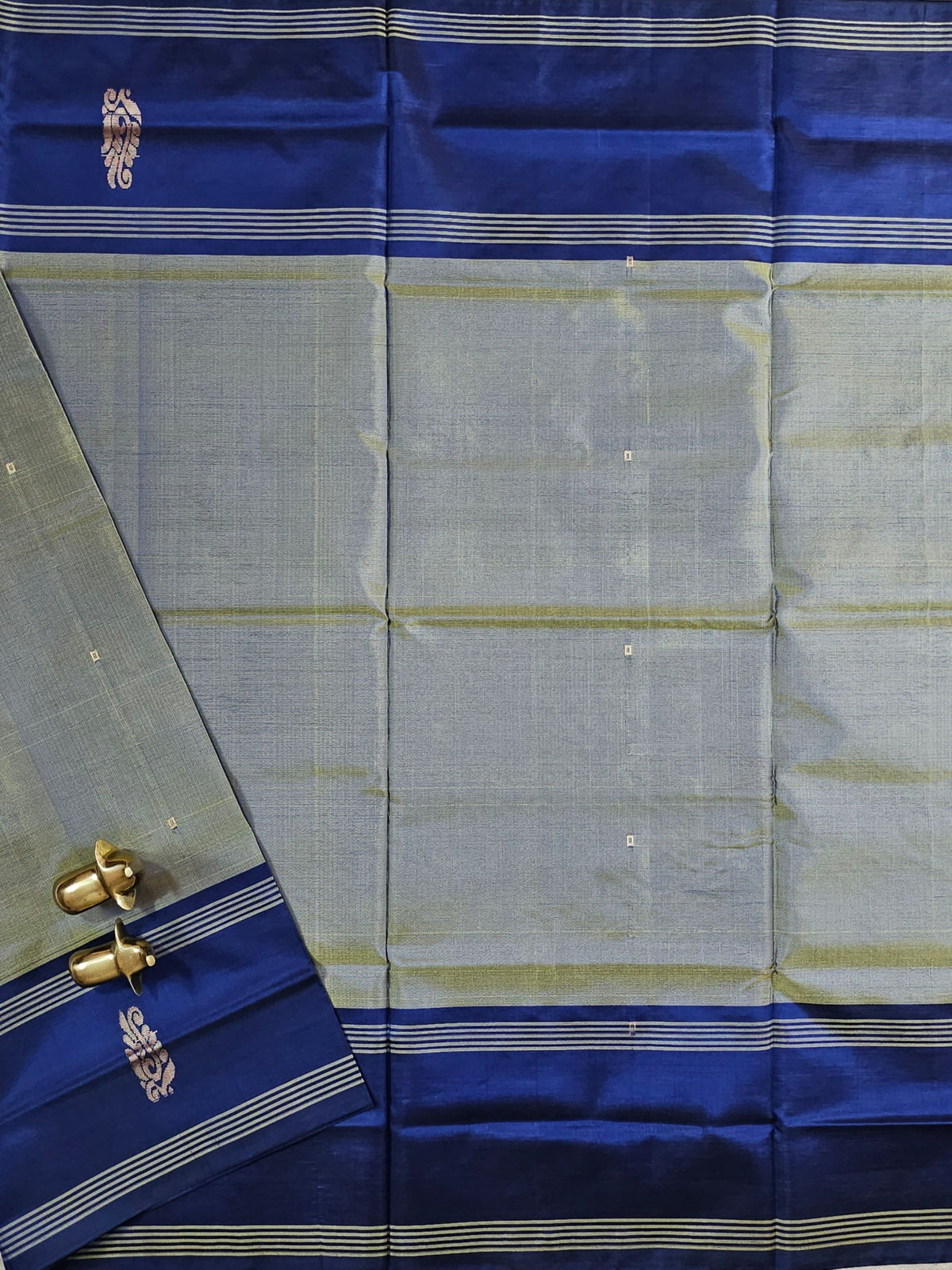 Chinnalampattu Saree - Green Blue