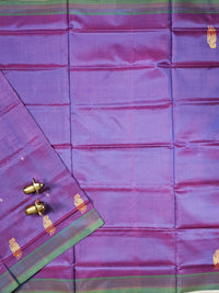 Pink with Green Chinnalampattu Saree with Blouse