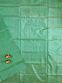 Green with Maroon Chinnalampattu Saree with Blouse