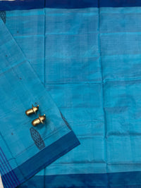Chinnalampattu Saree - Blue with Purple