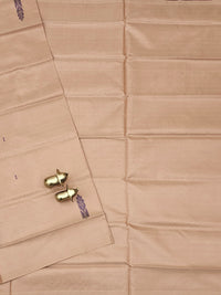 Cream with Magenta Pink Chinnalampattu Saree with Blouse