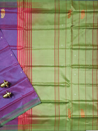 Pink with Green Chinnalampattu Saree with Blouse