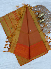 Chinnalampattu Border - Dual Shade of Orange and Yellow