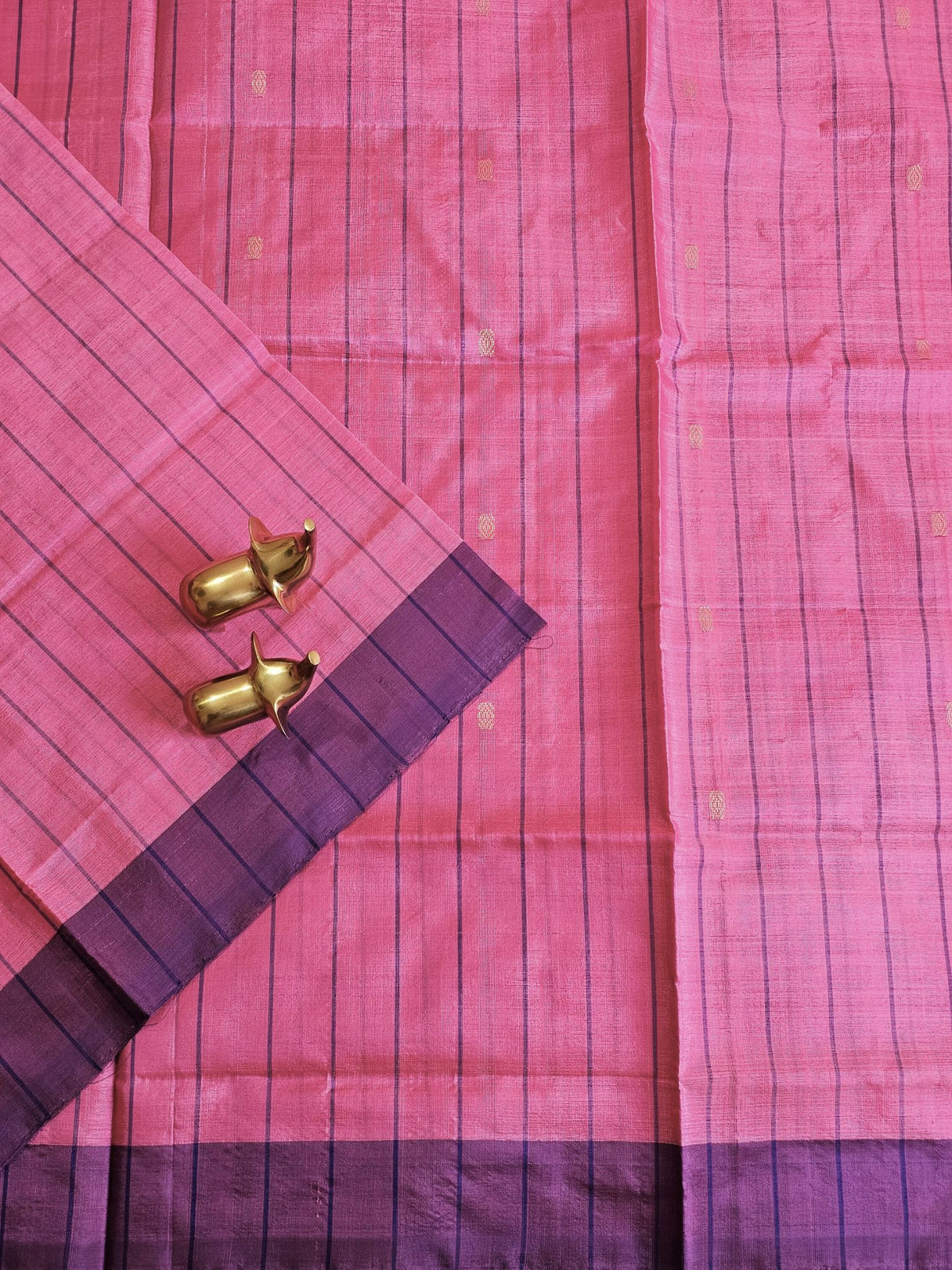 Chinnalampattu Saree - Pink with Violet