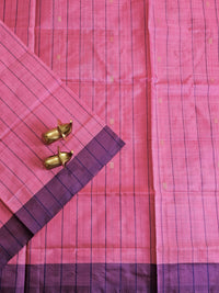 Chinnalampattu Saree - Pink with Violet