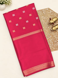 Semi Mysore Crepe Silk Saree - Pink